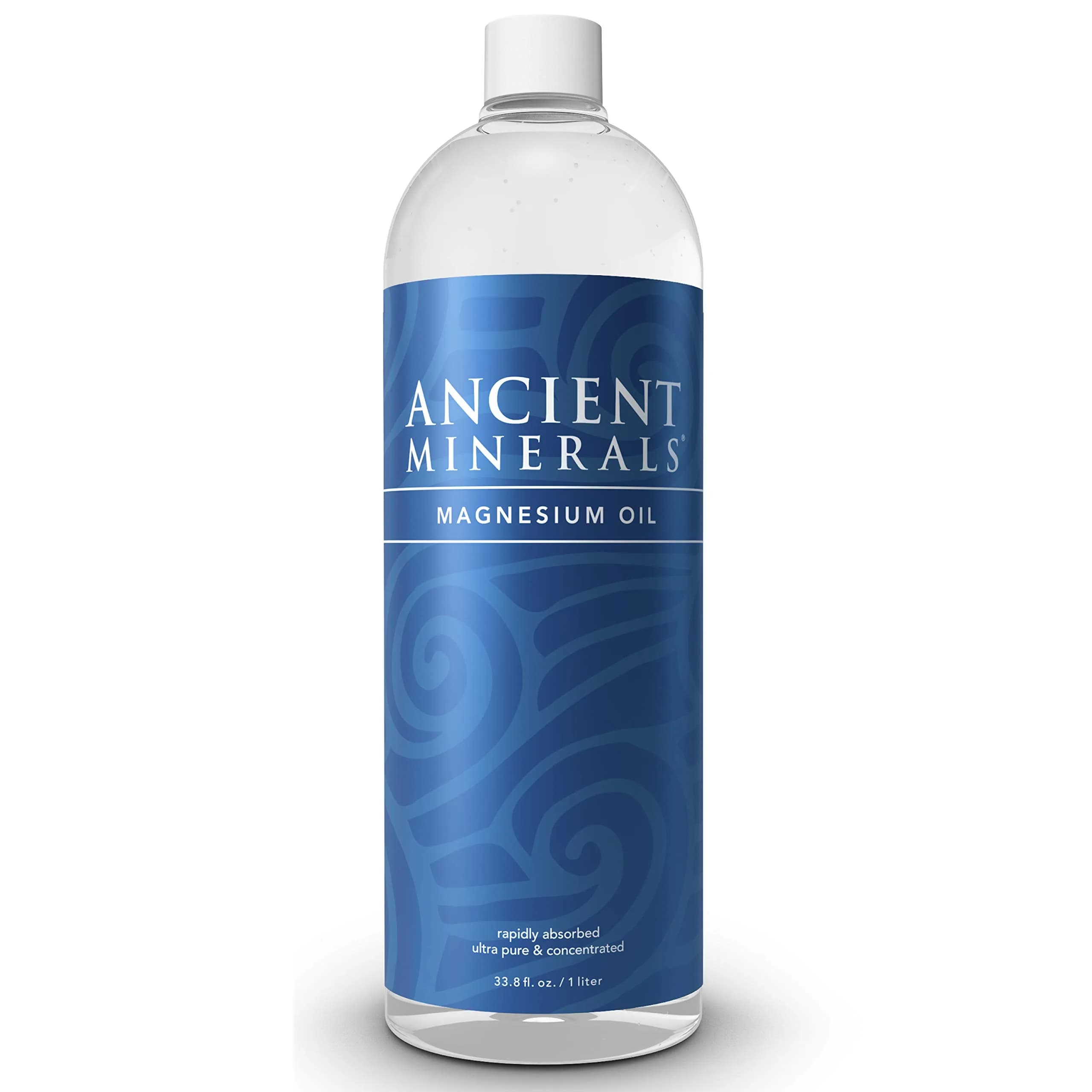Ancient Minerals Magnesium Oil Spray, Zechstein Chloride, 4oz | Pure, Fast-Absorbing Magnesium for Skin