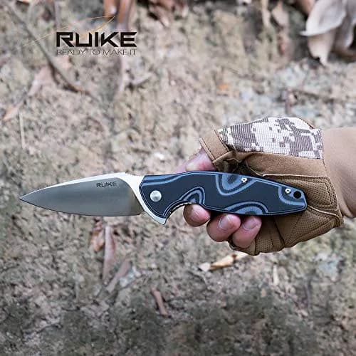Ruike Small Pocket Folding Knife 14C28N Stainless Steel | Compact Tactical Survival Tool thumbnail 7