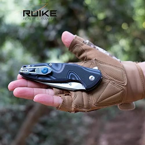 Ruike Small Pocket Folding Knife 14C28N Stainless Steel | Compact Tactical Survival Tool thumbnail 2