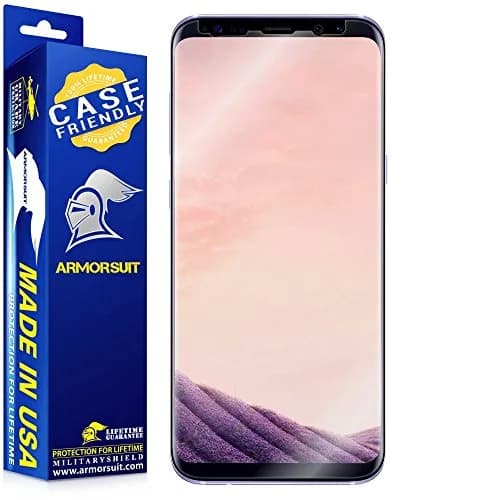 ArmorSuit 2 Pack for Samsung Galaxy S8+ (6.2 Inch) Screen Protector HD Clear MilitaryShield Film — Made in the USA thumbnail 1