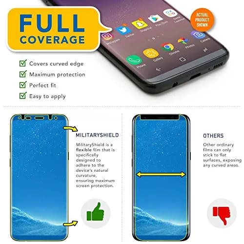 ArmorSuit 2 Pack for Samsung Galaxy S8+ (6.2 Inch) Screen Protector HD Clear MilitaryShield Film — Made in the USA thumbnail 2