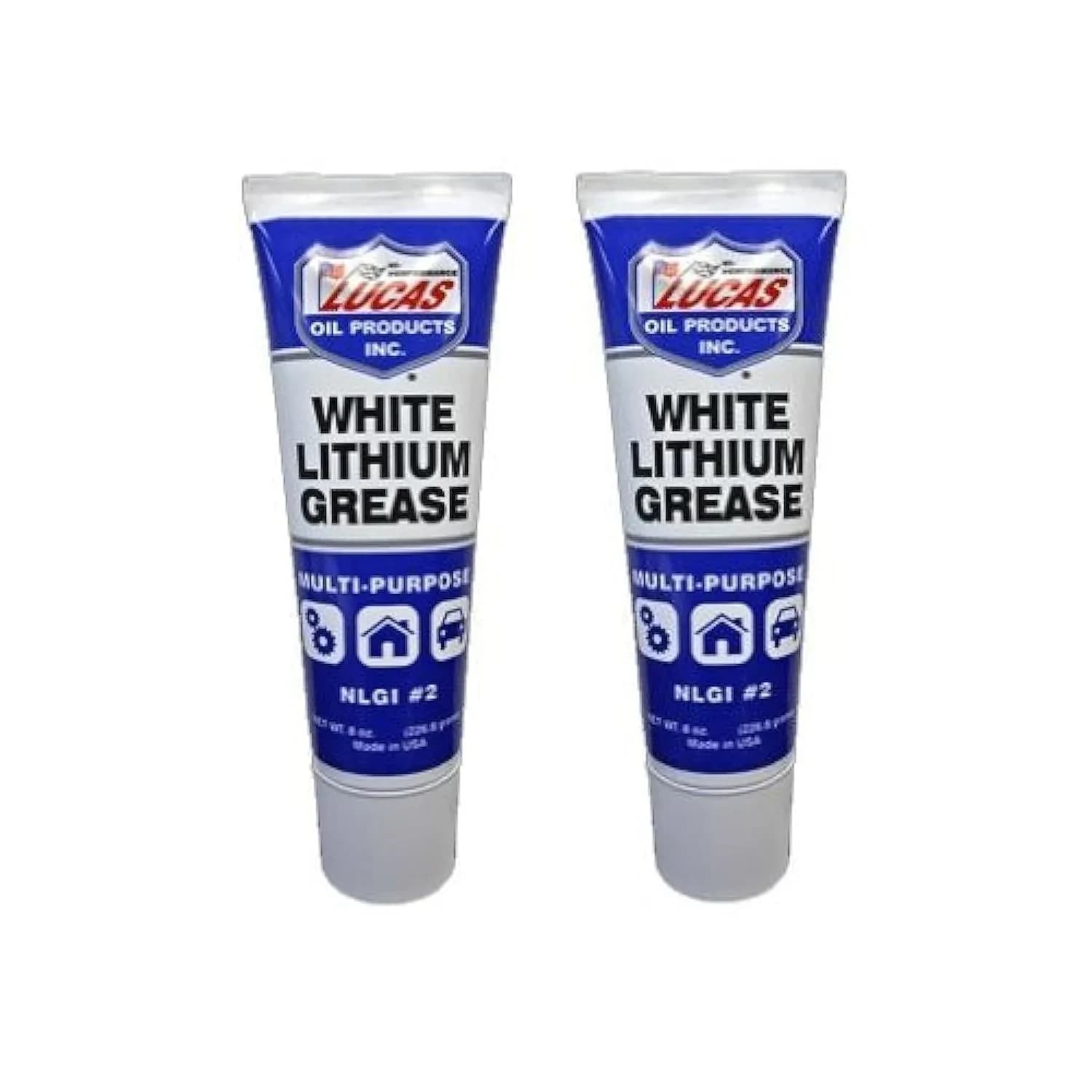 Lucas Oil White Lithium Grease 2 Pack 16 Fl Oz (473ml) | NLGI-2 Performance for Household & Automotive Applications