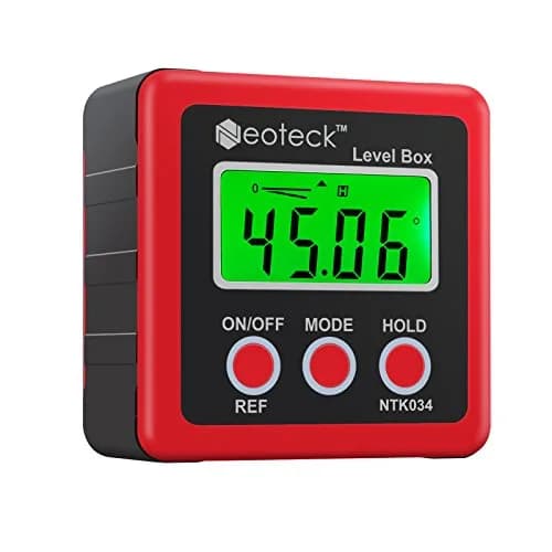 Neoteck Digital Angle Finder with Magnetic Base, LCD Backlight Inclinometer | Precise ±0.2° Readings, IP54 Waterproof thumbnail 1