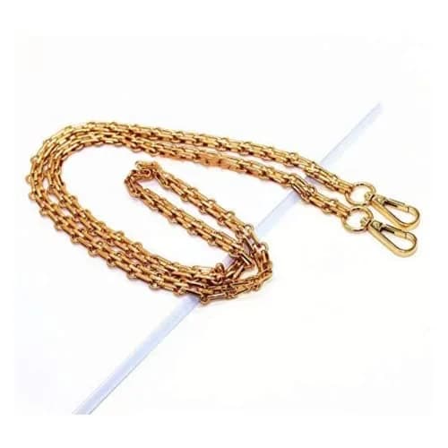 LONG TAO 47" DIY Iron Chain Strap Handbag Chains Accessories Purse Straps | Gold Chain Handle for Bags thumbnail 3
