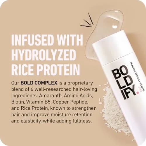 Boldify Thickening Shampoo, Volumizing Shampoo for Fine Hair, 236.5ml | Supports Thicker, Fuller Hair thumbnail 5