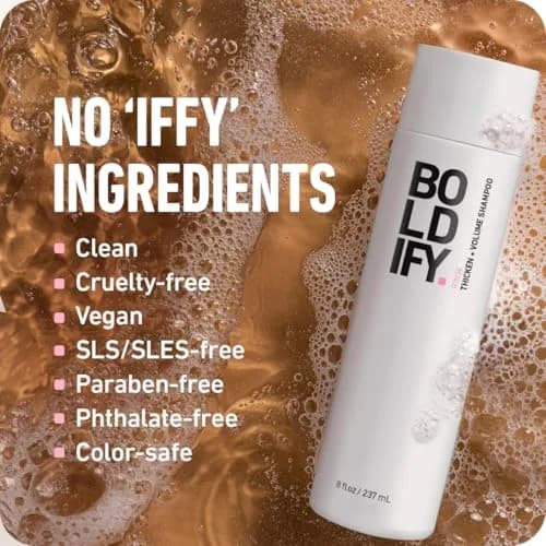 Boldify Thickening Shampoo, Volumizing Shampoo for Fine Hair, 236.5ml | Supports Thicker, Fuller Hair thumbnail 8