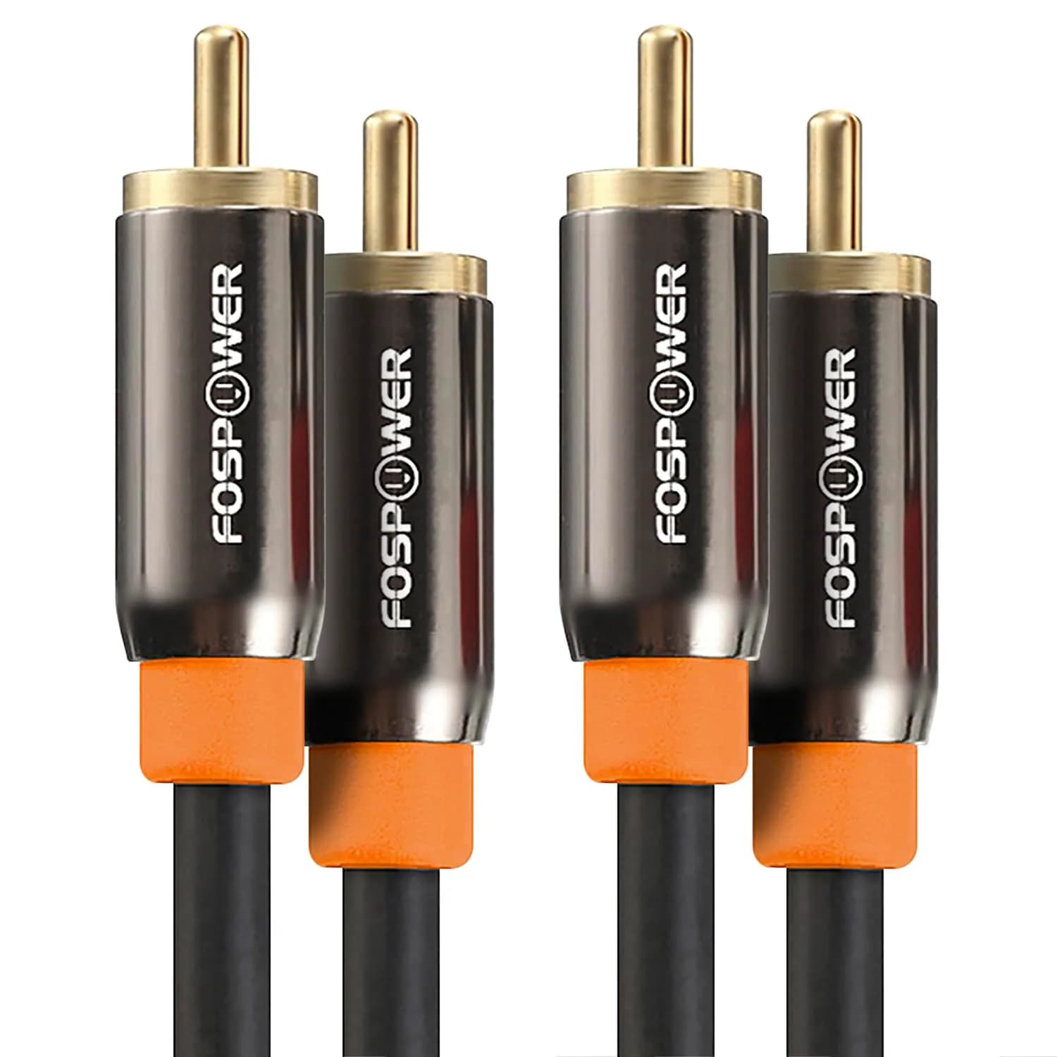 FosPower Digital Coaxial Audio Cable 3.0m (10ft) 2-Pack | Premium S/PDIF RCA Male to Male for Home Theater, HDTV, Subwoofer, Hi-Fi Systems - main product image