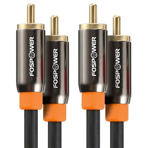 FosPower Digital Coaxial Audio Cable 3.0m (10ft) 2-Pack | Premium S/PDIF RCA Male to Male for Home Theater, HDTV, Subwoofer, Hi-Fi Systems thumbnail 1