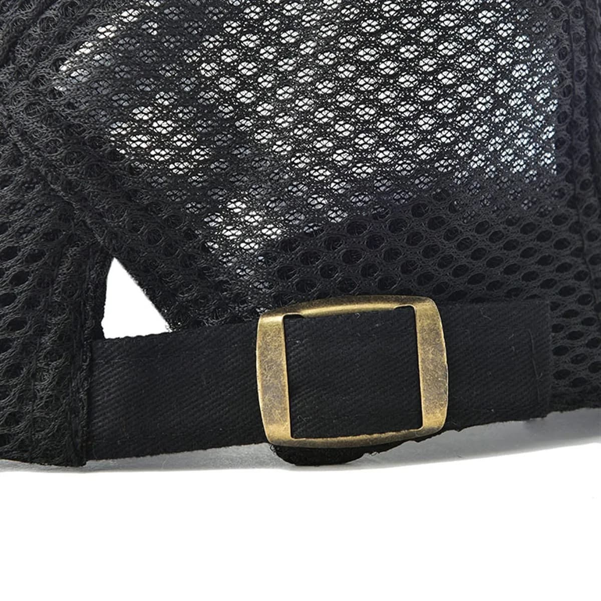 VOBOOM Men Breathable Mesh Summer Hat Adjustable Newsboy Beret Ivy Cabbie Flat Cap (Black) - view 6