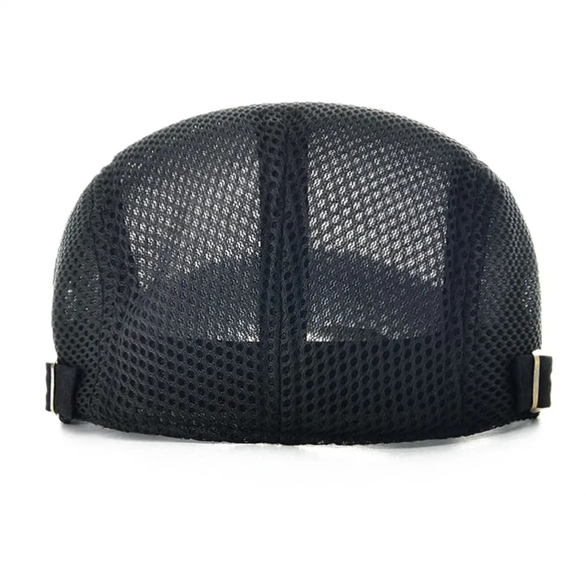 VOBOOM Men's Breathable Mesh Summer Hat Adjustable Newsboy Beret Ivy Cabbie Flat Cap Khaki - view 3