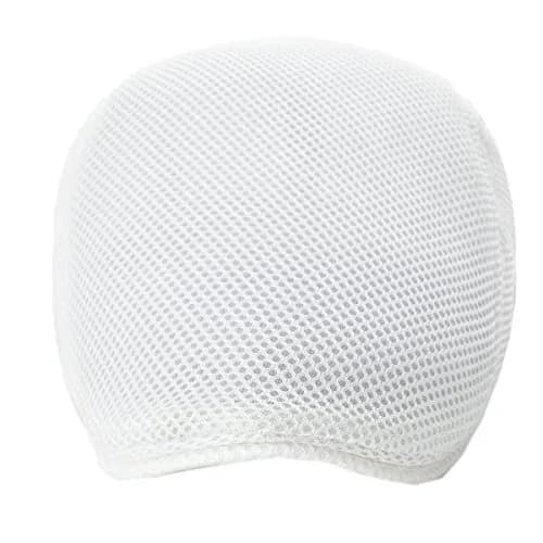 VOBOOM Men Breathable Mesh Summer Hat Adjustable Newsboy Beret White | Lightweight & Cool thumbnail 3