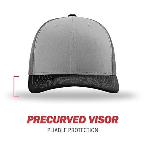 Richardson Unisex 112 Trucker Cap - Grey/Charcoal/Black, One Size - view 2