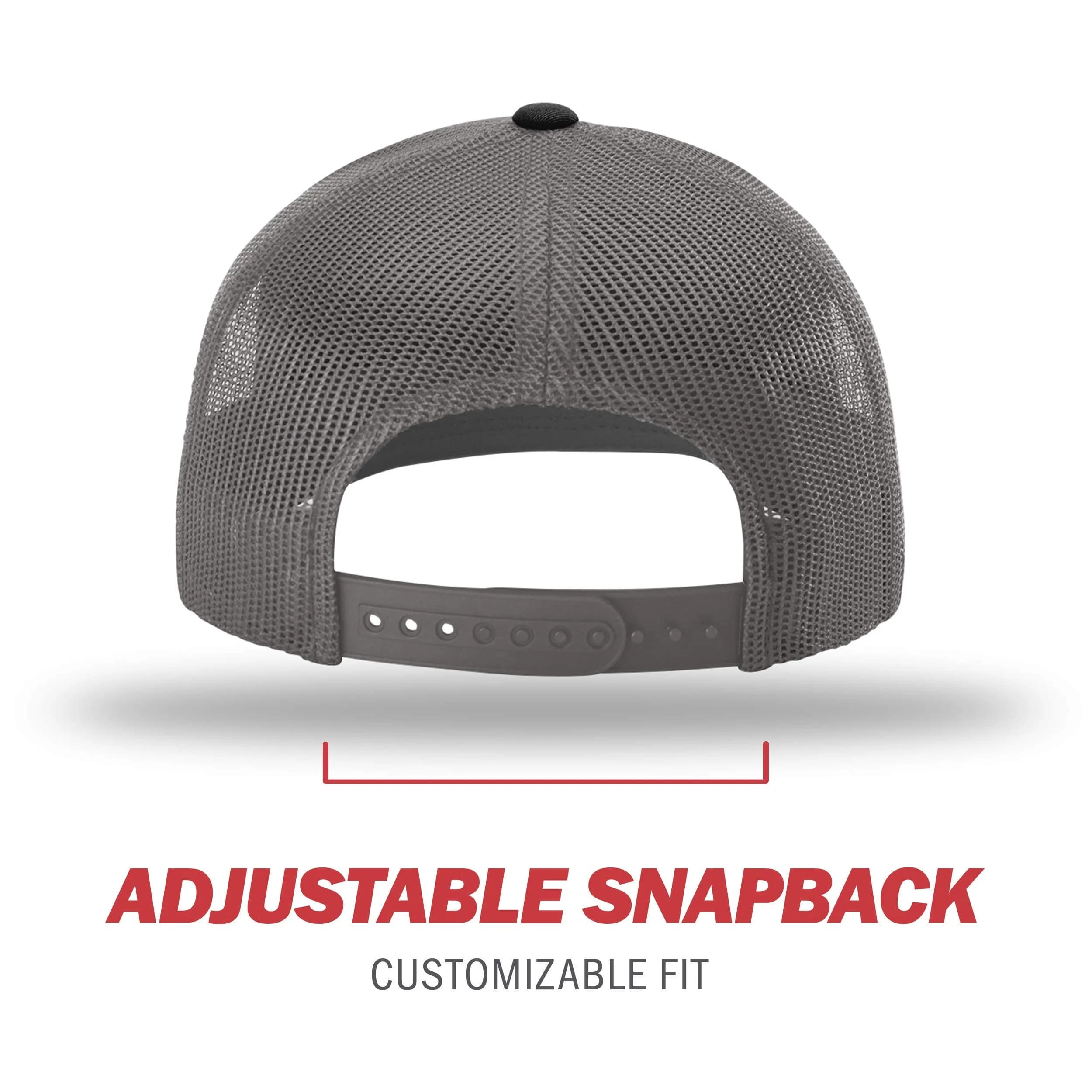 Richardson Unisex 112 Trucker Cap - Grey/Charcoal/Black, One Size thumbnail 4