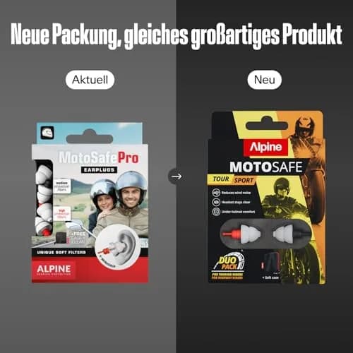Alpine MotoSafe Pro Earplugs for Motorcycle Riding | 20dB Noise Reduction, 2 Pair thumbnail 7