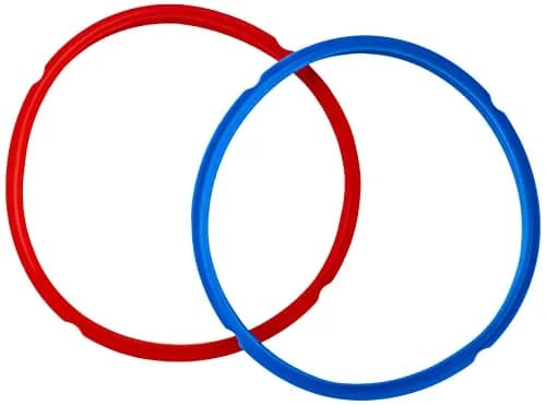 Instant Pot 8-Qt Red & Blue Silicone Sealing Rings - 2-Pack for Pressure Cookers - main product image