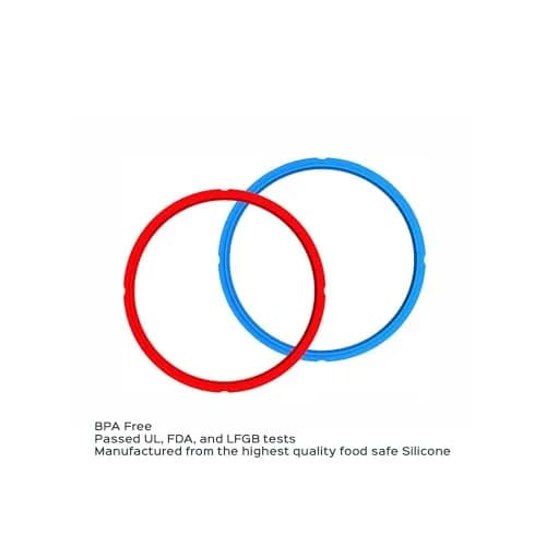 Instant Pot 8-Qt Red/Blue Sealing Ring 2-Pack | Genuine Silicone Replacement for Electric Pressure Cookers thumbnail 4