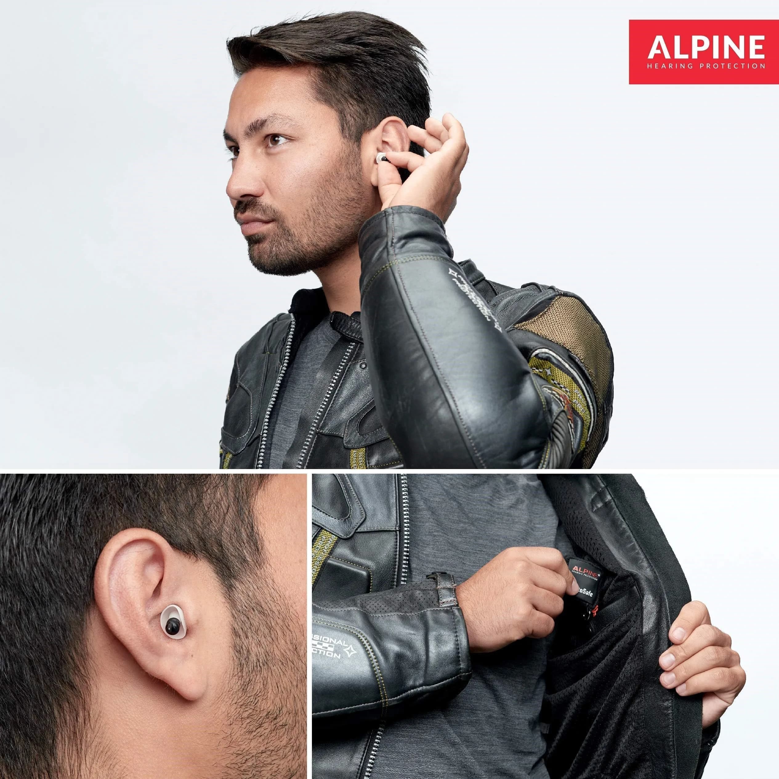 Alpine Hearing Protection MotoSafe Tour Reusable Ear Plugs | 17 dB SNR Noise Reduction for Motorcycling - view 6