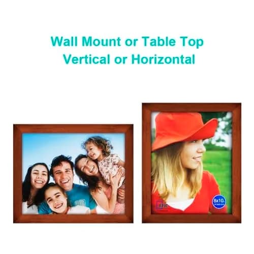 RPJC 8x10 Picture Frame | Solid Wood, High Definition Glass, Wall & Tabletop Display thumbnail 5