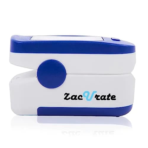Zacurate 500BL Fingertip Pulse Oximeter Blood Oxygen Saturation Monitor with Batteries Included (Navy Blue) | FDA Approved for Sports & Aviation Use thumbnail 5