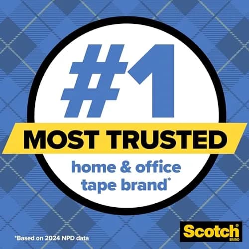 Scotch Wall-Safe Tape Dispenser with 1 Roll | Removable Tape for Photos & Art, 1.9cm x 1651cm (3/4 in x 650 in) thumbnail 3