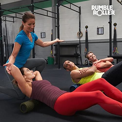 RumbleRoller Original Textured Foam Roller Midsize Gator Blue | Deep Tissue Muscle Massage thumbnail 5