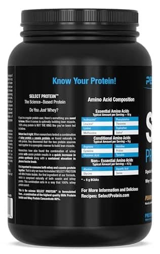 PEScience Select Protein Powder, Peanut Butter Cookie, 27 Servings | High-Quality Whey & Casein Blend for Muscle & Weight Goals thumbnail 7