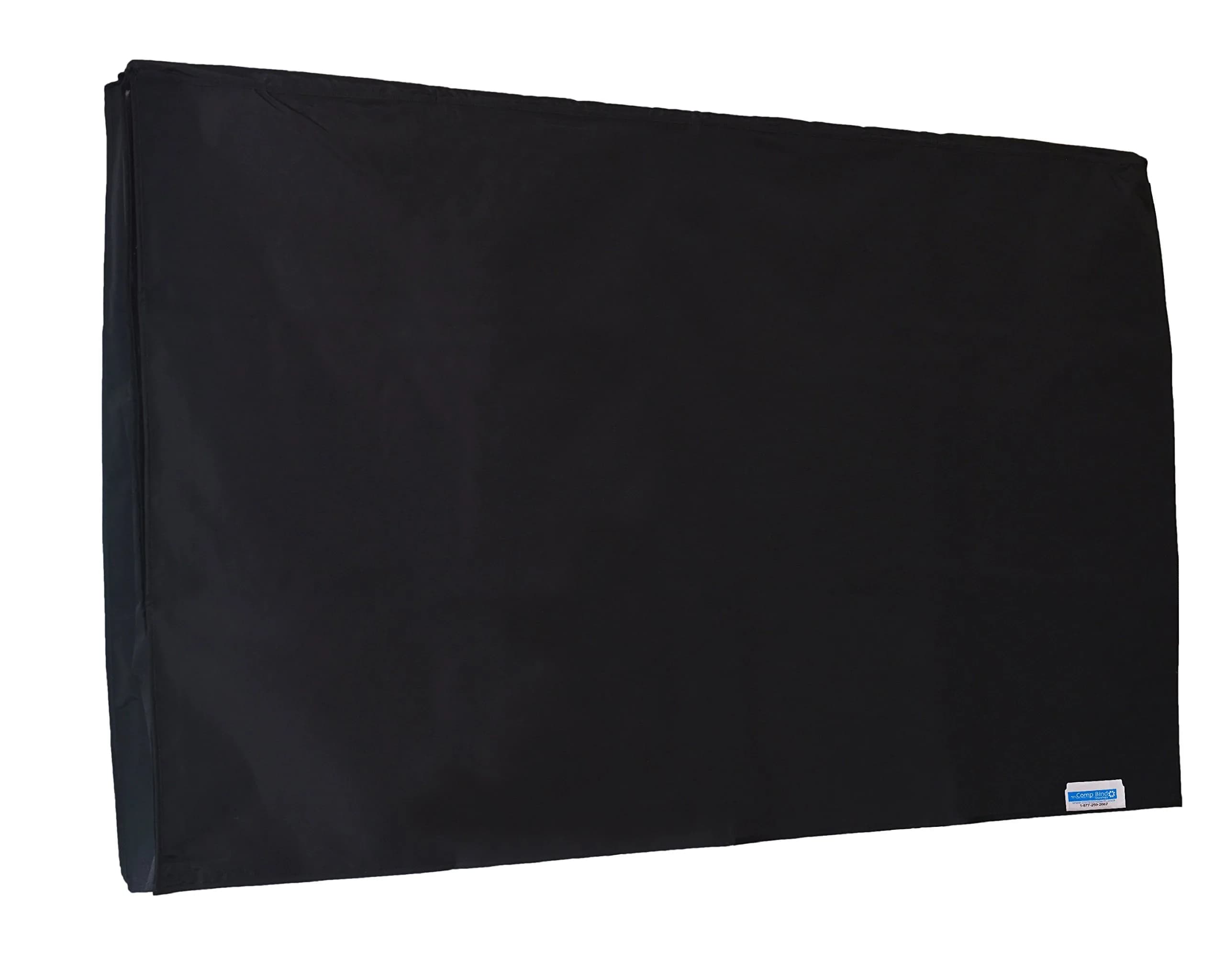 Comp Bind Technology TV Cover Compatible with Sunbrite SB-5518HD-BL 55'' HDTV Waterproof Marine Black | Heavy Duty, Fits Wall Mount, Maximize TV Life — Black