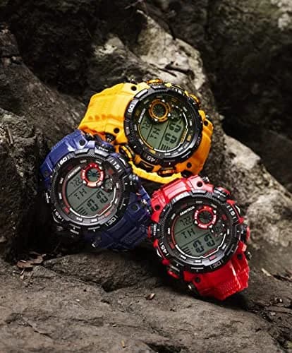 Armitron Sport Men's Digital Chronograph Resin Strap Watch, 52.5mm | Water-Resistant to 100m, Backlight, Alarm thumbnail 3