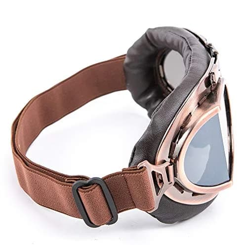 evomosa Vintage Pilot Aviator Motorcycle Goggles | 7.1 x 3.1 x 1 inch (18 x 7.9 x 2.5 cm) thumbnail 6