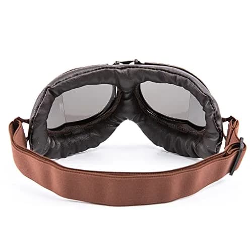 evomosa Vintage Pilot Aviator Motorcycle Goggles | 7.1 x 3.1 x 1 inch (18 x 7.9 x 2.5 cm) thumbnail 9