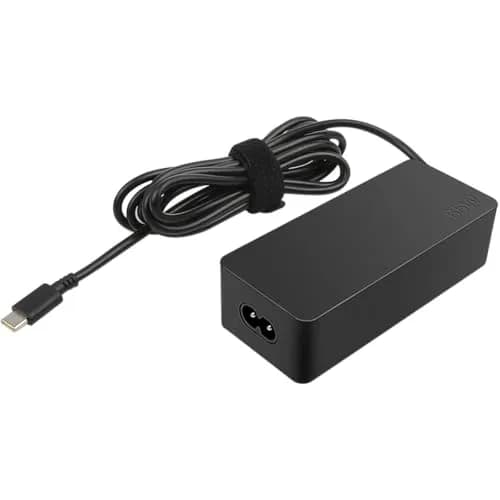 Lenovo 65w USB Type C Ac Adapter 4X20M26268 | Fast Charging, 2 Prong Power Cord, Black thumbnail 1