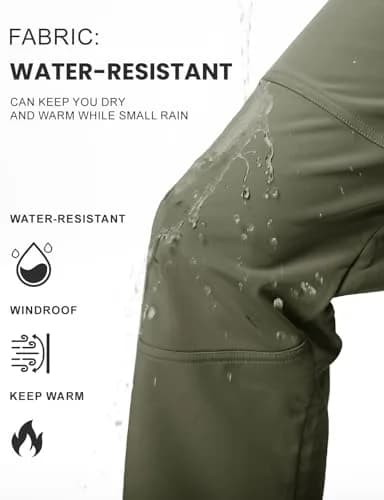 TBMPOY Men's Snow Ski Hiking Pants Waterproof Winter Fleece Lined XL | Windproof & Water-Resistant thumbnail 4