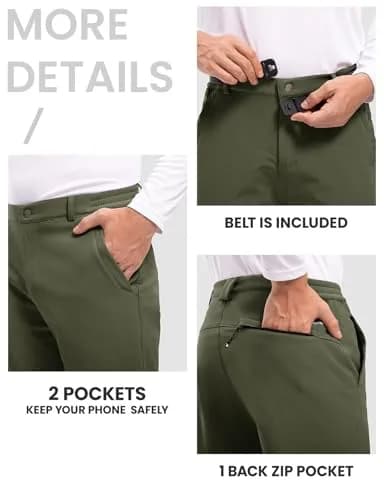 TBMPOY Men's Snow Ski Hiking Pants Waterproof Winter Fleece Lined XL | Windproof & Water-Resistant thumbnail 5