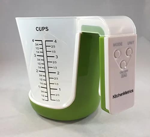 KitchenMetrics Digital Kitchen Food Scale and Measuring Cup Green 1L (33.8 Fl Oz) | Accurate & Easy to Use thumbnail 7