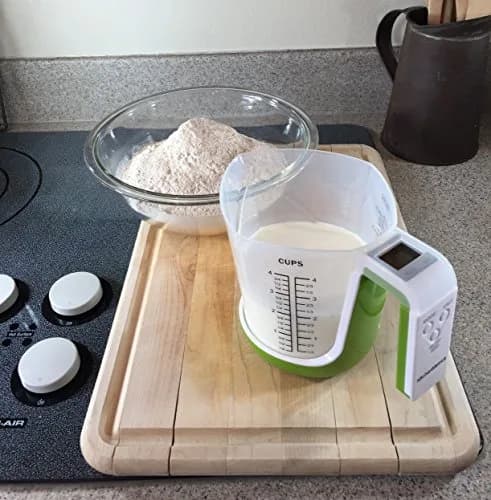 KitchenMetrics Digital Kitchen Food Scale and Measuring Cup Green 1L (33.8 Fl Oz) | Accurate & Easy to Use thumbnail 3