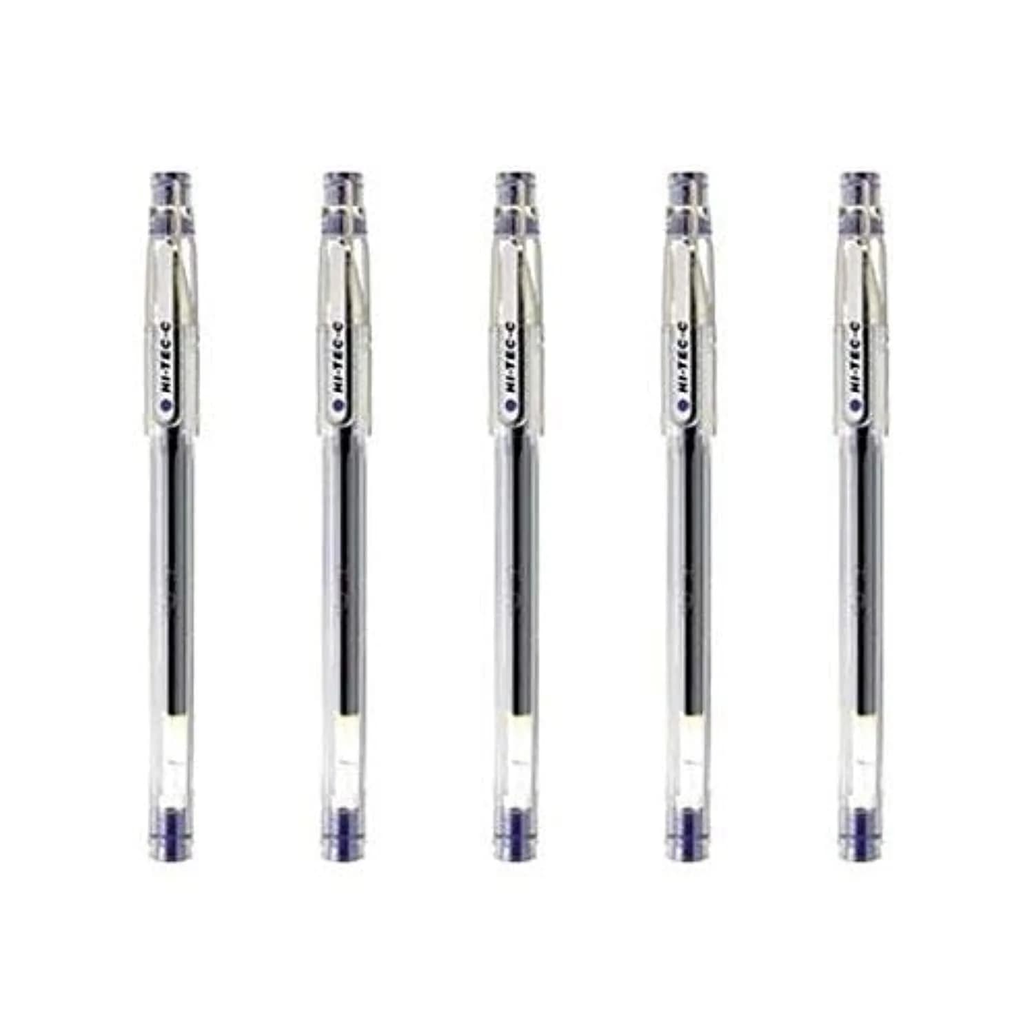 PILOT Hi-Tec-C 03 Gel Ink Pen, Micro Fine Point 0.3mm, Blue Ink, Value Set of 5 - main product image