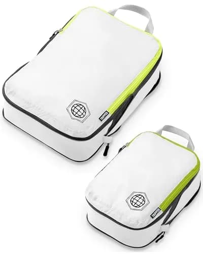 TRIPPED Travel Gear Compression Packing Cubes for Carry-On Travel 2-Pack | Ultralight Ripstop Nylon with Compression Zippers thumbnail 1