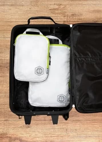 TRIPPED Travel Gear Compression Packing Cubes for Carry-On Travel 2-Pack | Ultralight Ripstop Nylon with Compression Zippers thumbnail 9