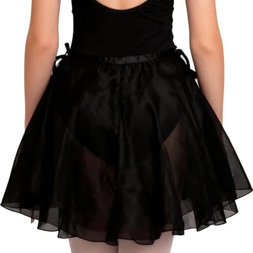 Wuchieal Sheer Wrap Skirt for Women | Ballet & Dancewear, One Size, Black thumbnail 1