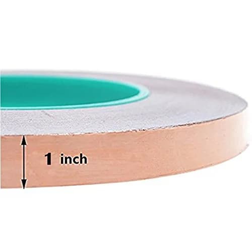 Zehhe Copper Foil Tape with Double-Sided Conductive 1inch | EMI Shielding & Stained Glass (21.8 yards) thumbnail 2