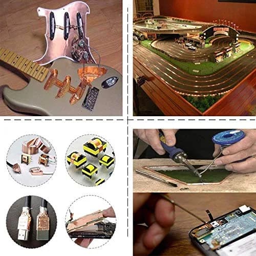 Zehhe Copper Foil Tape with Double-Sided Conductive 1inch | EMI Shielding & Stained Glass (21.8 yards) thumbnail 3