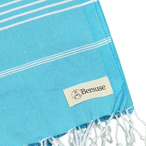 Bersuse Towels Anatolia XL Beach Blanket 61x82 Inches | Quick-Dry 100% Cotton Turkish Towel thumbnail 4