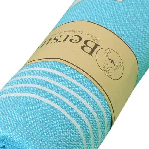 Bersuse Towels Anatolia XL Beach Blanket 61x82 Inches | Quick-Dry 100% Cotton Turkish Towel thumbnail 8