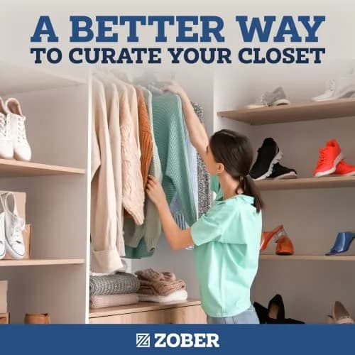 Zober Velvet Hangers 50 Pack - Heavy Duty Gray Hangers for Coats, Pants & Dress Clothes | Space Saving & Non Slip (70-120 chars) thumbnail 8