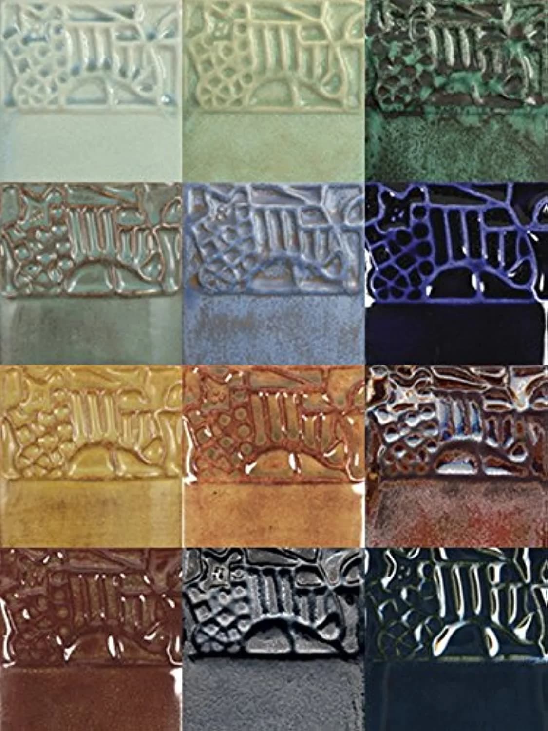 Mayco Elements Glaze Set, 4 Ounces | Assorted Earth-Inspired Colors, Pack of 12 — Assorted