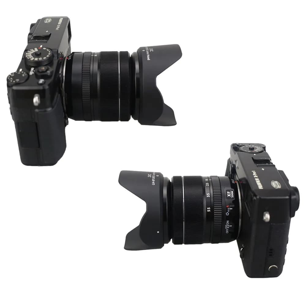 JJC Lens Hood for Fujifilm XF 18-55mm F2.8-4 R LM OIS & XF 14mm F2.8 R Lens | Blocks Stray Light, Protects Lens - view 4