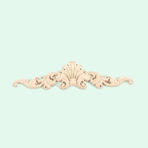MUXSAM Wooden Flower Carvings Appliques 20x5cm | Vintage Furniture Decor thumbnail 5