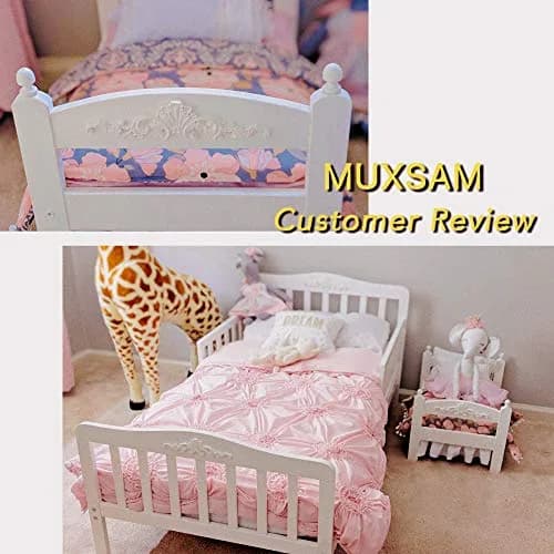 MUXSAM Wooden Flower Carvings Appliques 20x5cm | Vintage Furniture Decor thumbnail 6