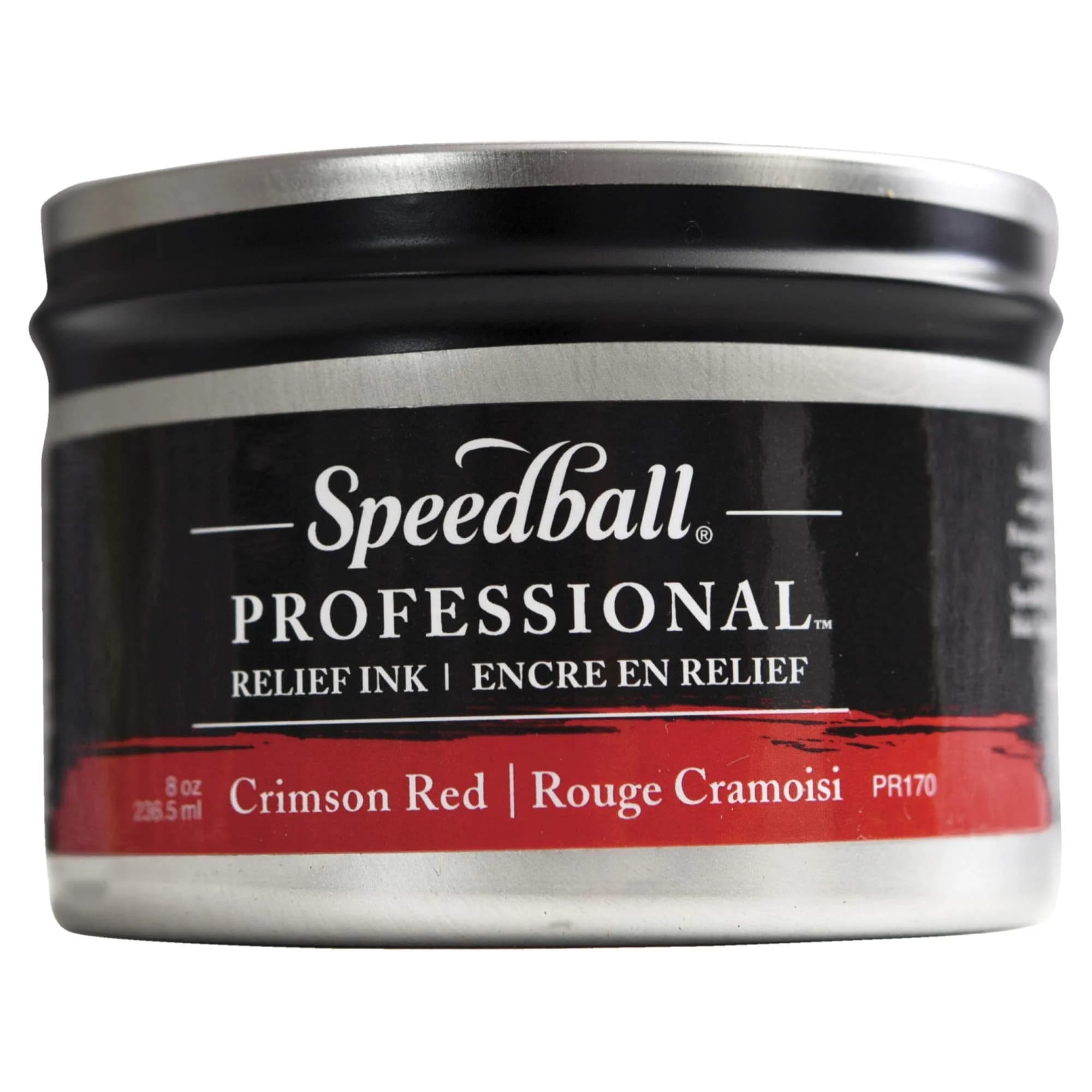 Speedball Relief Ink Crimson Red 8 fl oz | Oil-Based, Water-Miscible, Professional Grade