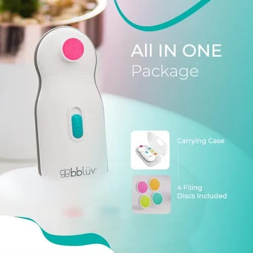 bblüv Trimö Electric Nail Clippers for Newborn Baby & Toddler | Gentle, Whisper-Quiet, 2-Speed, BPA-Free thumbnail 9